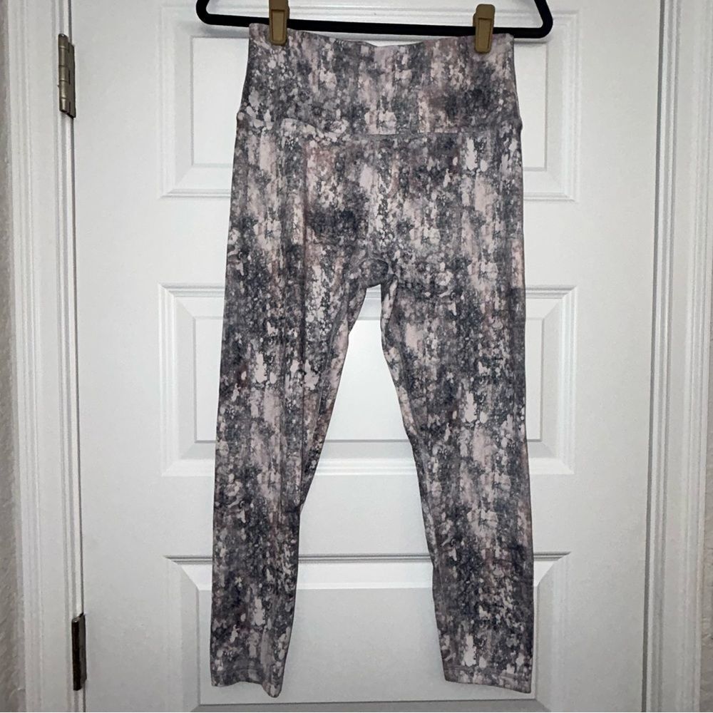 Harmony Balance Pull On Acid Wash Athletic Ankle Legging Pants